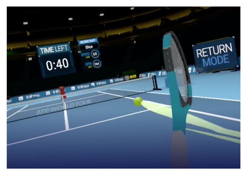 VR网球侧面图像